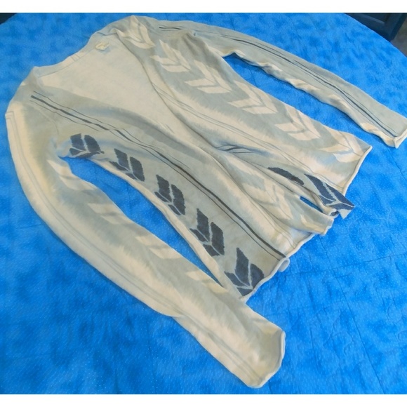 Free People Chevron Angora Cardigan - Picture 3 of 5